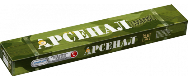 Электроды сварочные Арсенал МР-3, ф 3 мм (уп-2,5 кг) купить с доставкой в Бояркино