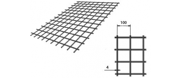 Сетка сварная (дорожная) 100х100х4мм 1,5х2м купить с доставкой в Бояркино