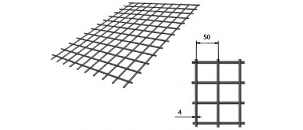 Сетка сварная (дорожная) 50х50х4мм 1х2м купить с доставкой в Бояркино